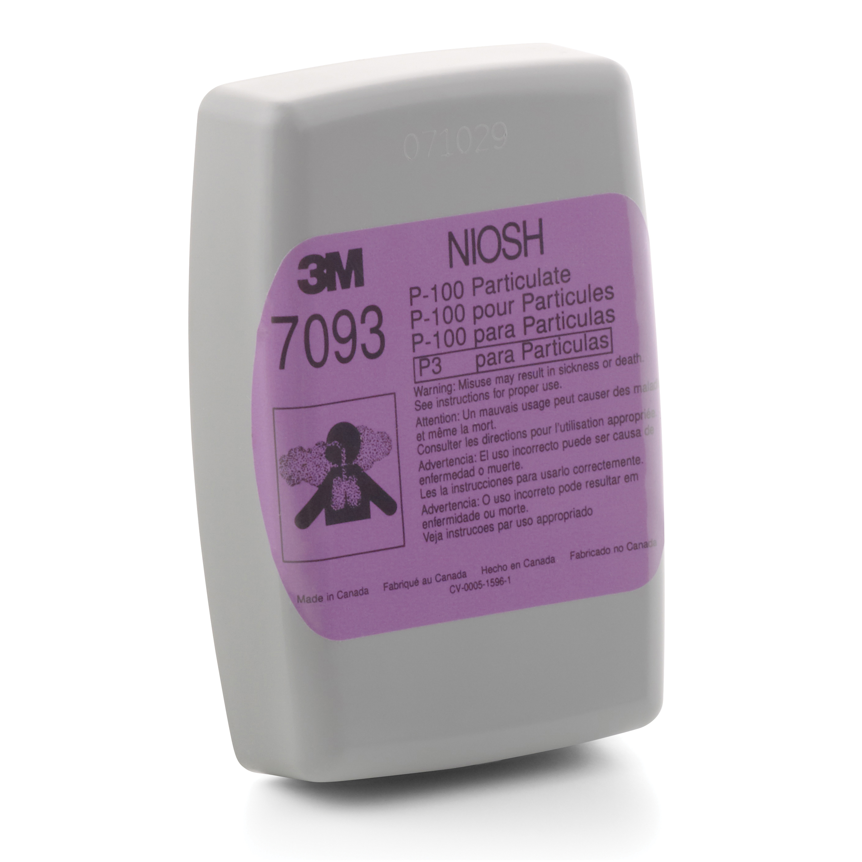 Filtre anti-particules 3M™ - Filtre P100 avec protection contre les vapeurs organiques