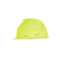 V-Gard® 10061512 Hard Hat, 6-1/2 in Fits Mini Hat, 8 in Fits Max Hat, Polyethylene, Fas-Trac® III Suspension, ANSI Electrical Class Rating: Class E, ANSI Impact Rating: Type I, None Graphics, Ratchet Adjustment