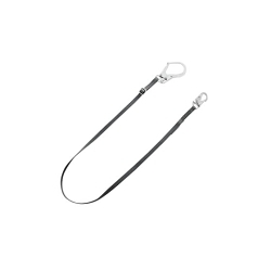 MSA 10201457 V-SERIES Lanyard, 96 in L, 1 Legs, Snap Hook Anchorage Connection, Snap Hook Harness Connection Hook