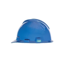 V-Gard® 477483 Hard Hat, 7 in Fits Mini Hat, 8-1/2 in Fits Max Hat, Polyethylene, Fas-Trac® III Suspension, ANSI Electrical Class Rating: Class E, ANSI Impact Rating: Type I, None Graphics, Ratchet Adjustment