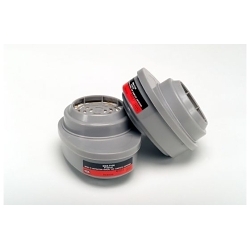 MSA 815362 Advantage® Respirator Cartridge, For Use With Advantage® Series Respirators, P100 Filter Class, 0.999 Filter Efficiency, Bayonet Connection, Resists: Mercury Vapors and Organic Vapors
