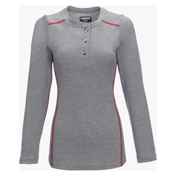 Lakeland® hswat06-SM résistant aux flammes haute performance long manche tricoter Henley, aux femmes, s, bruyère gris