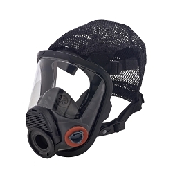 MSA 10083781 Advantage® 4200 Twin Port Full Facepiece Respirator, M, 4-Point Suspension, Bayonet Connection