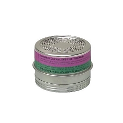 MSA Comfo® 815181 Respirator Cartridge, For Use With Comfo® and Ultra-Twin® Respirators, P100 Filter Class, 0.999 Filter Efficiency, Threaded Connection