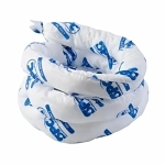 SPC® OIL430 Flexi-Sock Absorbent Sock, 3 in Dia x 4 ft L, 28 gal Absorption, Fluids Absorbed: Oil and Repels Water, Polypropylene, White