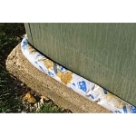 SPC® OIL430 Flexi-Sock Absorbent Sock, 3 in Dia x 4 ft L, 28 gal Absorption, Fluids Absorbed: Oil and Repels Water, Polypropylene, White