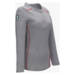 Lakeland® hswat06-SM résistant aux flammes haute performance long manche tricoter Henley, aux femmes, s, bruyère gris