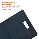 ProFlex® 18380 Standard Kneeling Pad, 21 in L x 14 in W x 1 in THK, Closed Cell Foam, Black