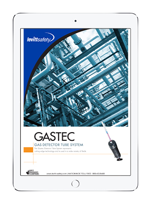 iPad with the Gastec Brochure placed on the screen