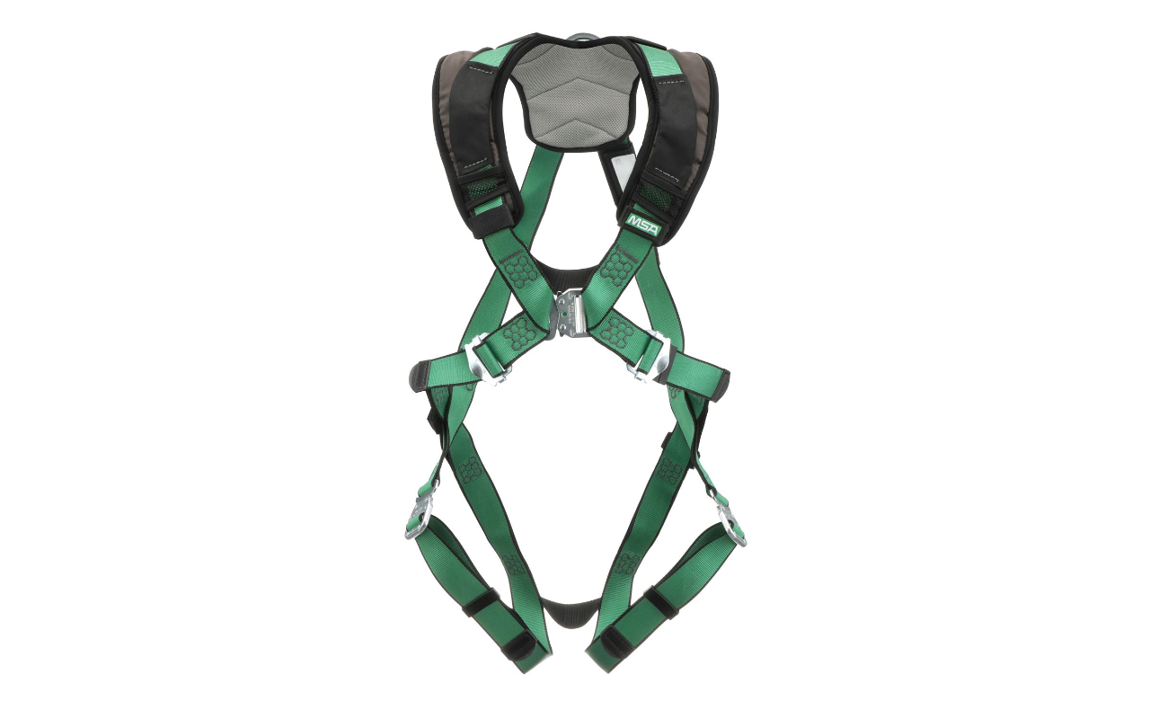 MSA V-FORM+ Harness - Standard, Back D-Ring, Quick Connect Leg Straps