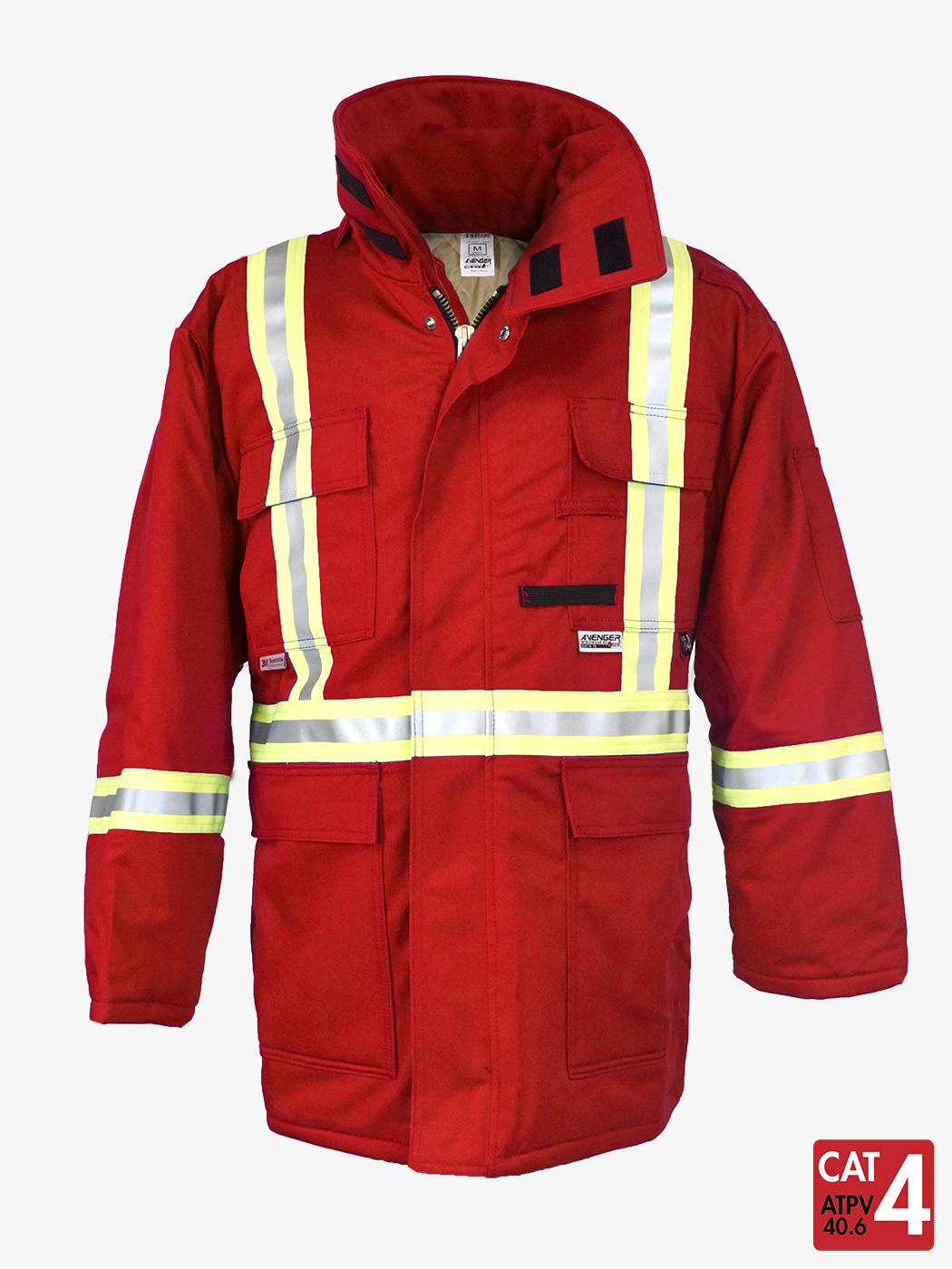 IFR Workwear Avenger 9 oz Insulated Parka - Red