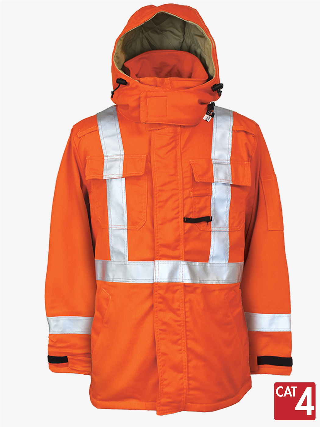 IFR Workwear 3 in 1 Parka - Hi-Vis Orange