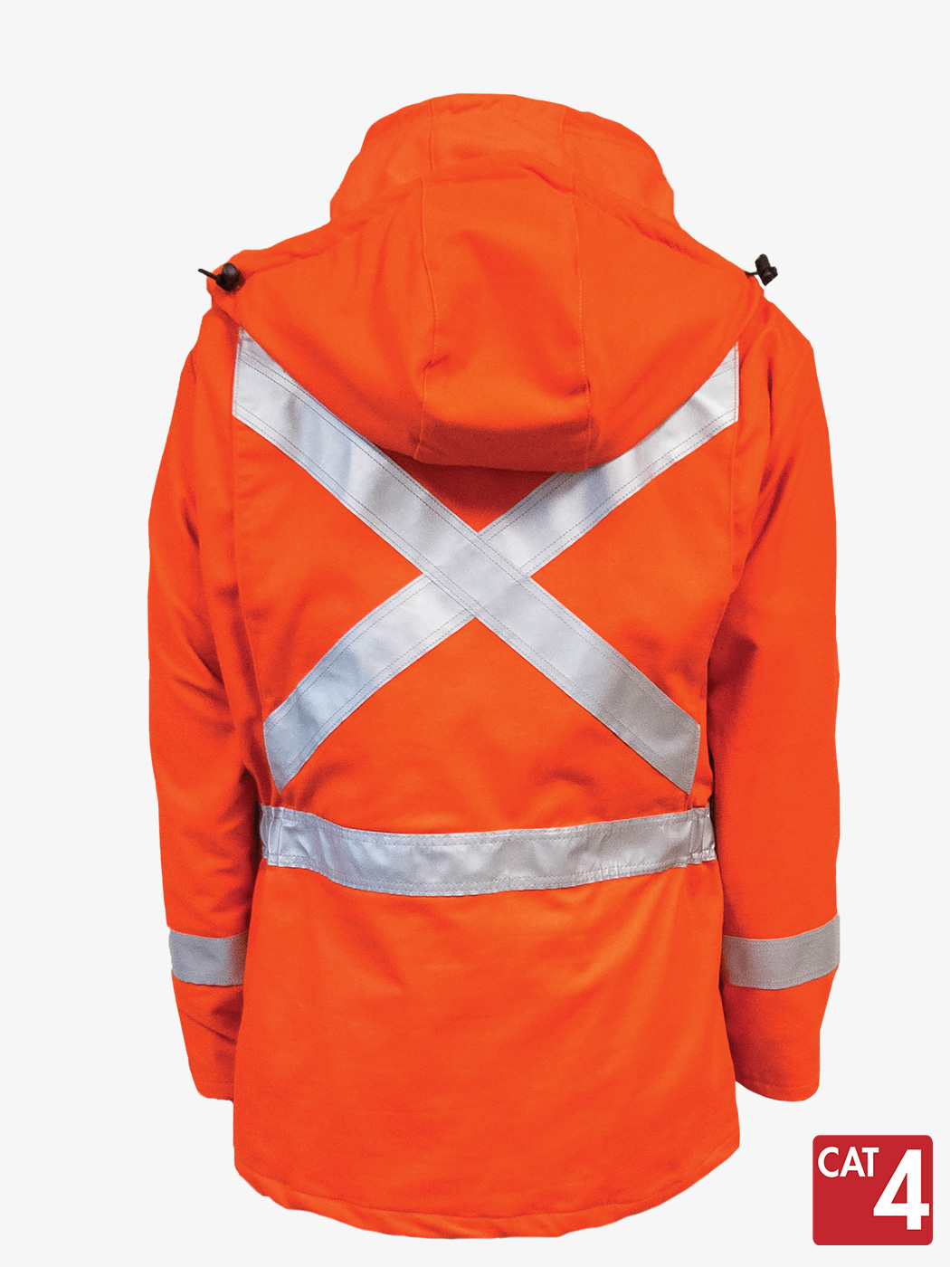 IFR Workwear 3 in 1 Parka - Hi-Vis Orange, Size S