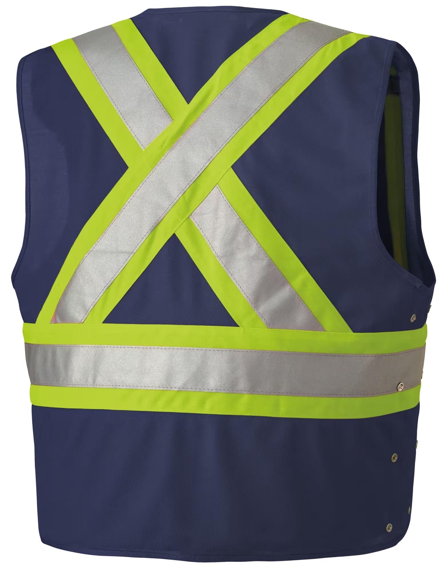 Vest, Safety, Hi-Viz Polyester, Navy