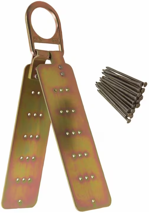 Anchor, Roof, Reusable Hinged, Yelow ZInc Plt