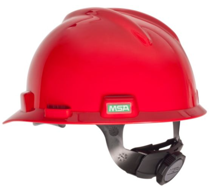 V-Gard® 10057447 Hard Hat, 6-1/2 in Fits Mini Hat, 8 in Fits Max Hat, Polyethylene, 1-Touch® Suspension, ANSI Electrical Class Rating: Class E, ANSI Impact Rating: Type I, None Graphics