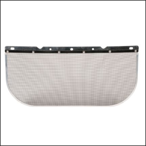 MSA 10158822 Faceshield Visor, Black, Steel Mesh, 16.575 in H x 8.268 in W x 0.1 in THK Visor, For Use With V-Gard® Frames