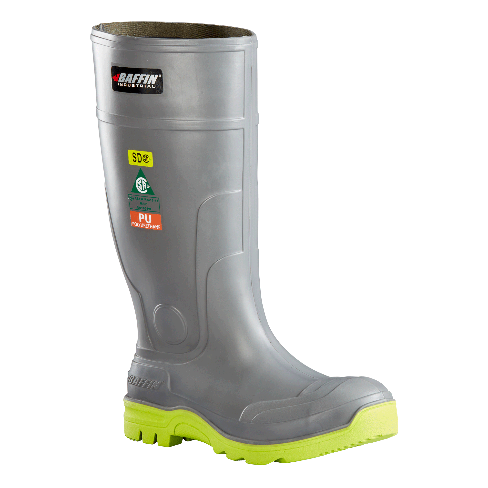 Boots, Rubber, Baffin, Brutus, Charcoal/Green
