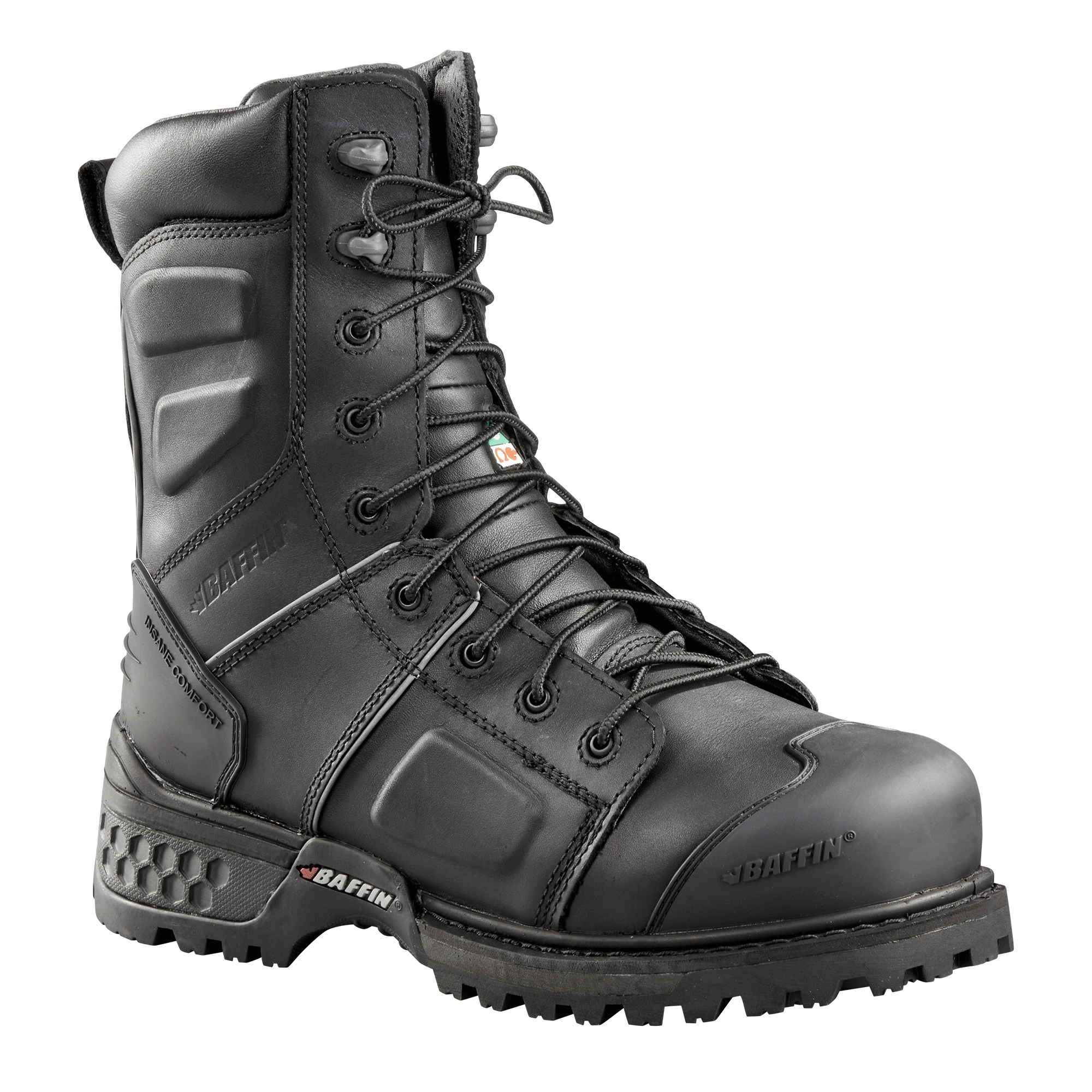 Boots, Work, Monster, Mens, Baffin, Black, 8",