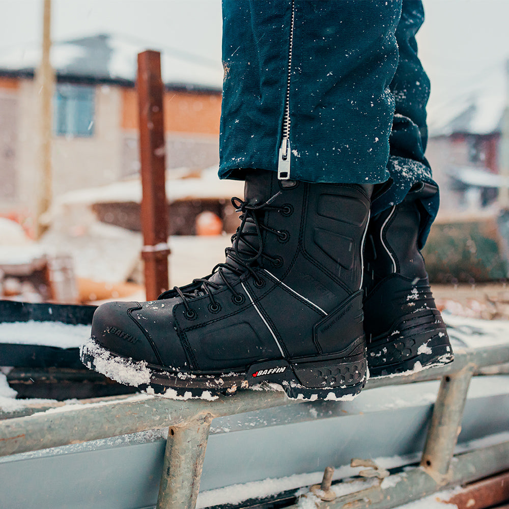 Boots, Work, Monster, Mens, Baffin, Black, 8",