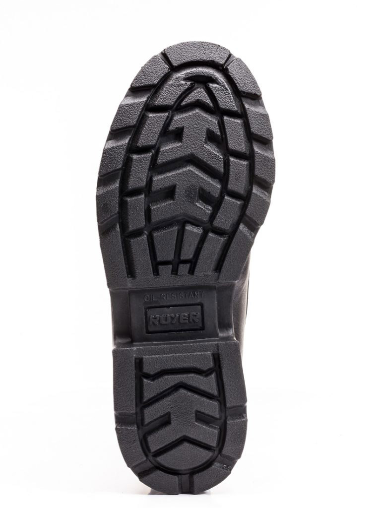 Boots, Royer, Black 8" High, Buffalo Leather