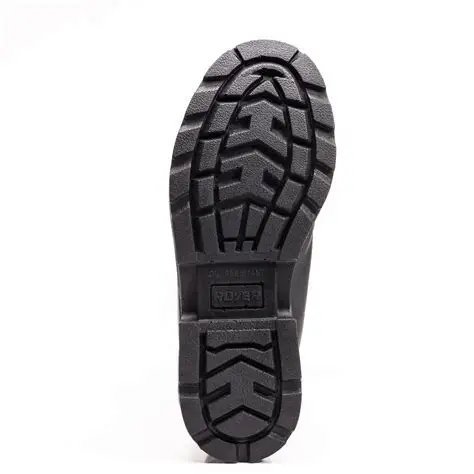 Boots, Royer, Black 8" High, Buffalo Leather