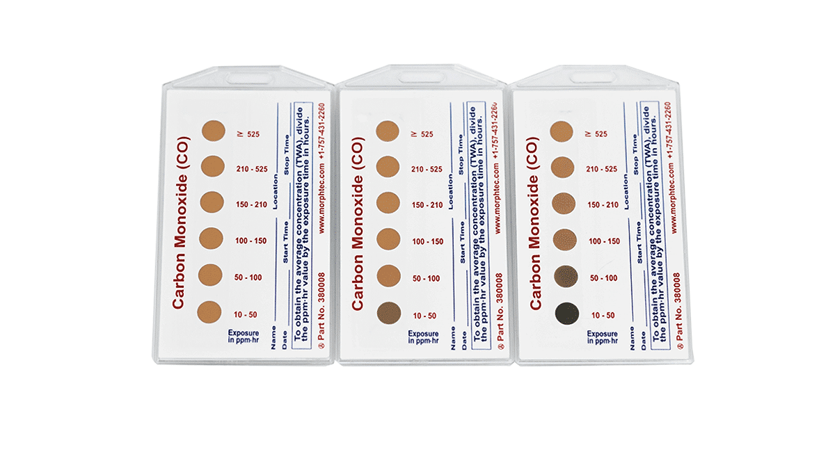 Badge de détection de monoxyde de carbone ChromAir de Morphix Technologies - 10 par paquet