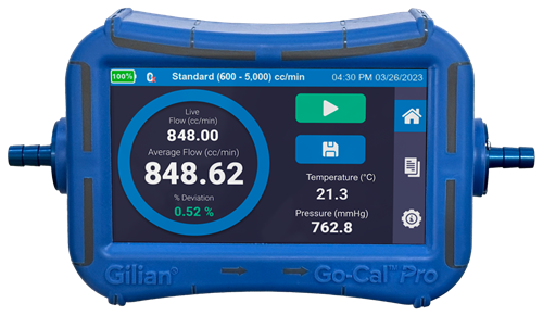 SENSIDYNE® Gilian Go-Cal Pro Standard Flow Calibrator Kit - 500-5000 cc/min