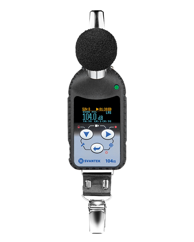 Svantek SV 104BIS Intrinsically Safe Noise Dosimeter Kit - 5-Pack, MEMS Microphone, Bluetooth, Class 2 Calibrator
