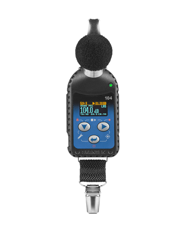 Kit dosimètre de bruit Svantek SV 104A - Lot de 10, microphone MEMS, Bluetooth, calibrateur de classe 2