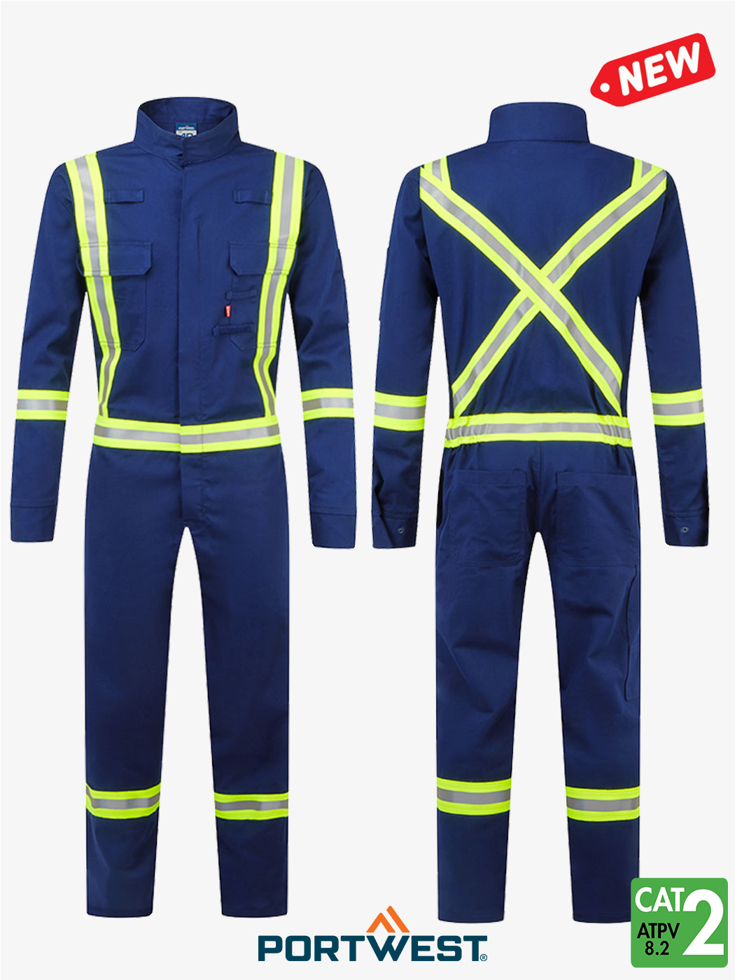 Combinaison de travail IFR Bizflame® 2″ Iona Xtra pour femmes, 7 oz, ignifugée
