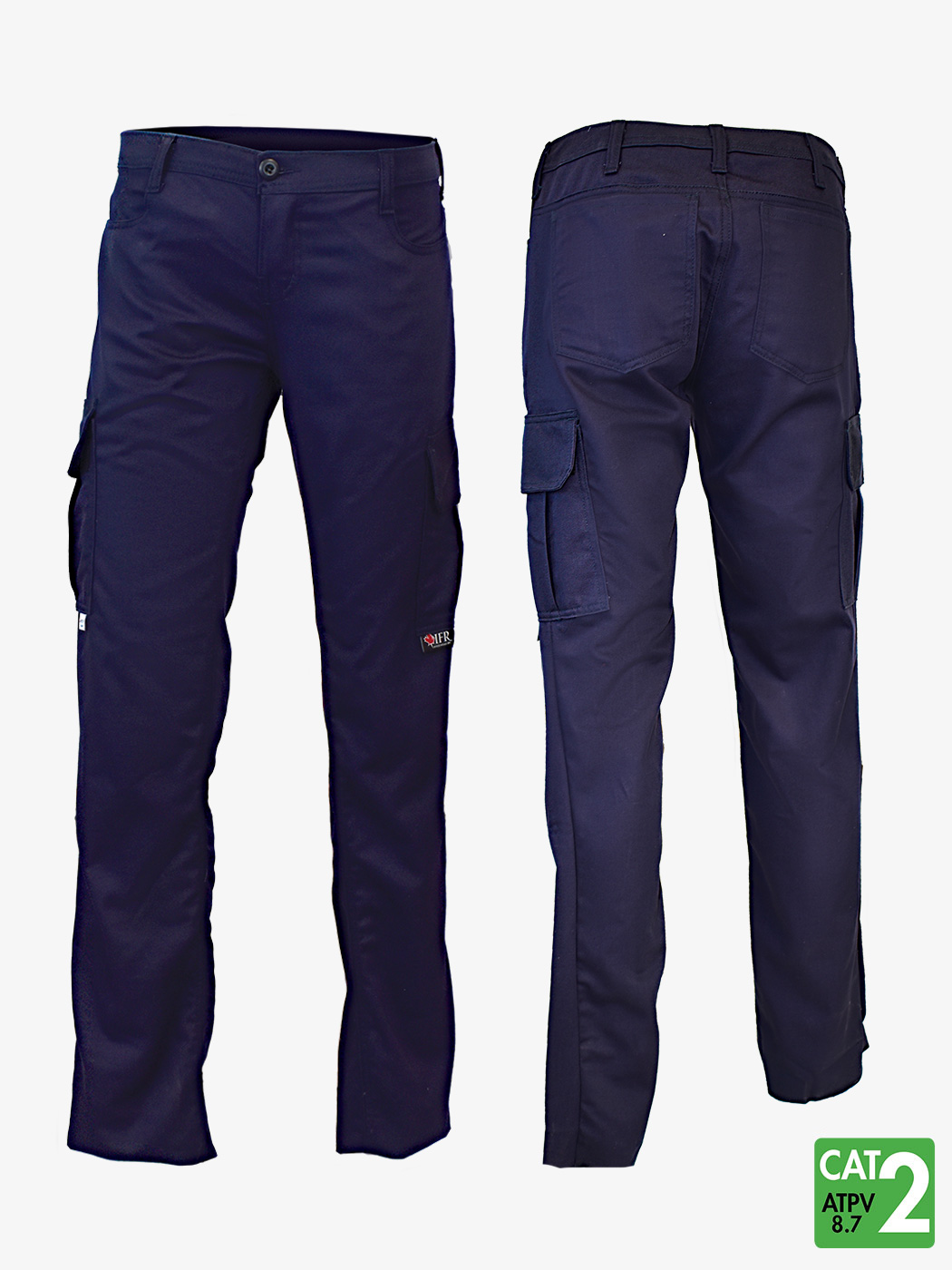 IFR Workwear Women’s UltraSoft® 7 oz Cargo Pants - Navy Blue