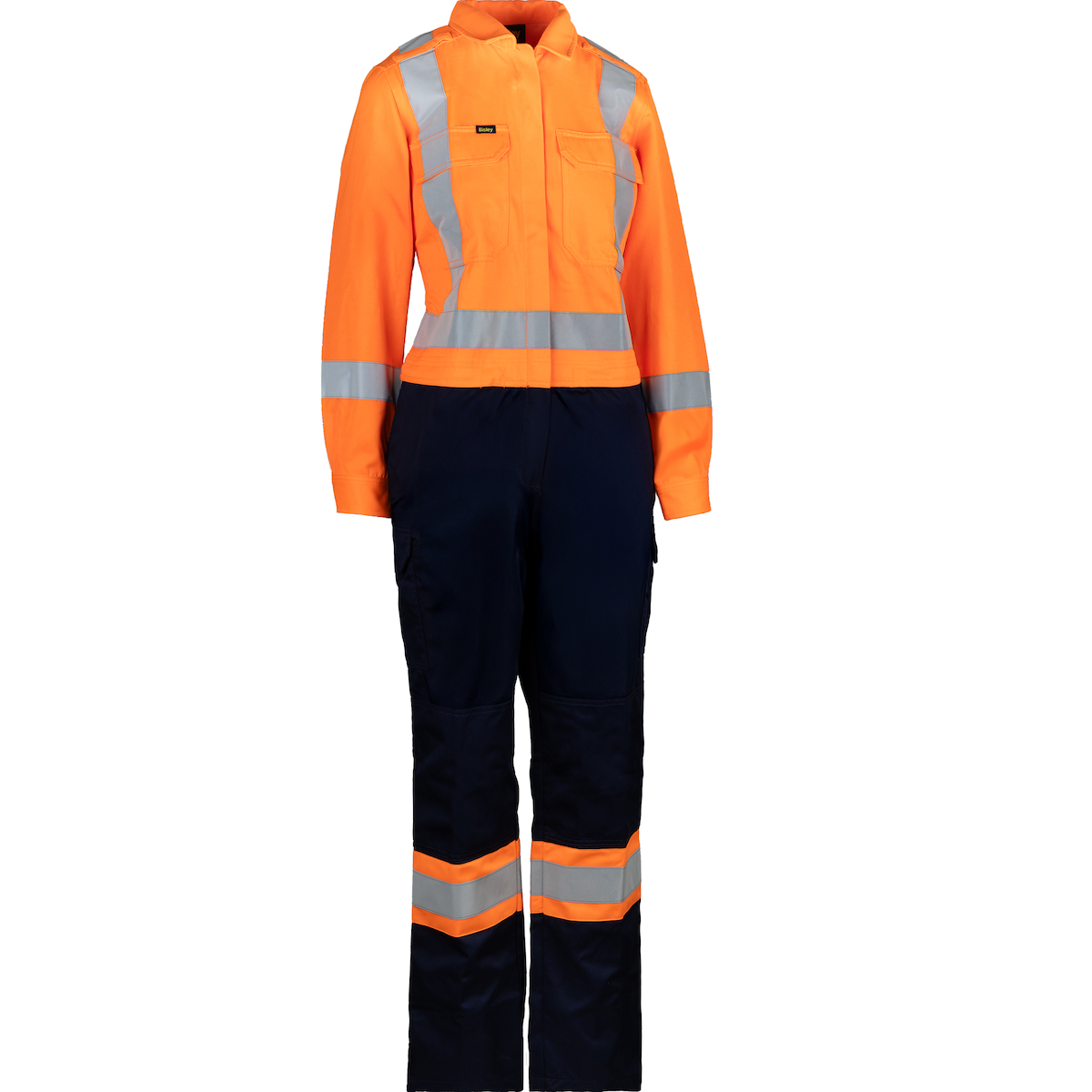 PIP® Bisley® Women's Vented Coverall with Navy Bottom - CSA Z96 Class 3, Industrial Wash Durable
