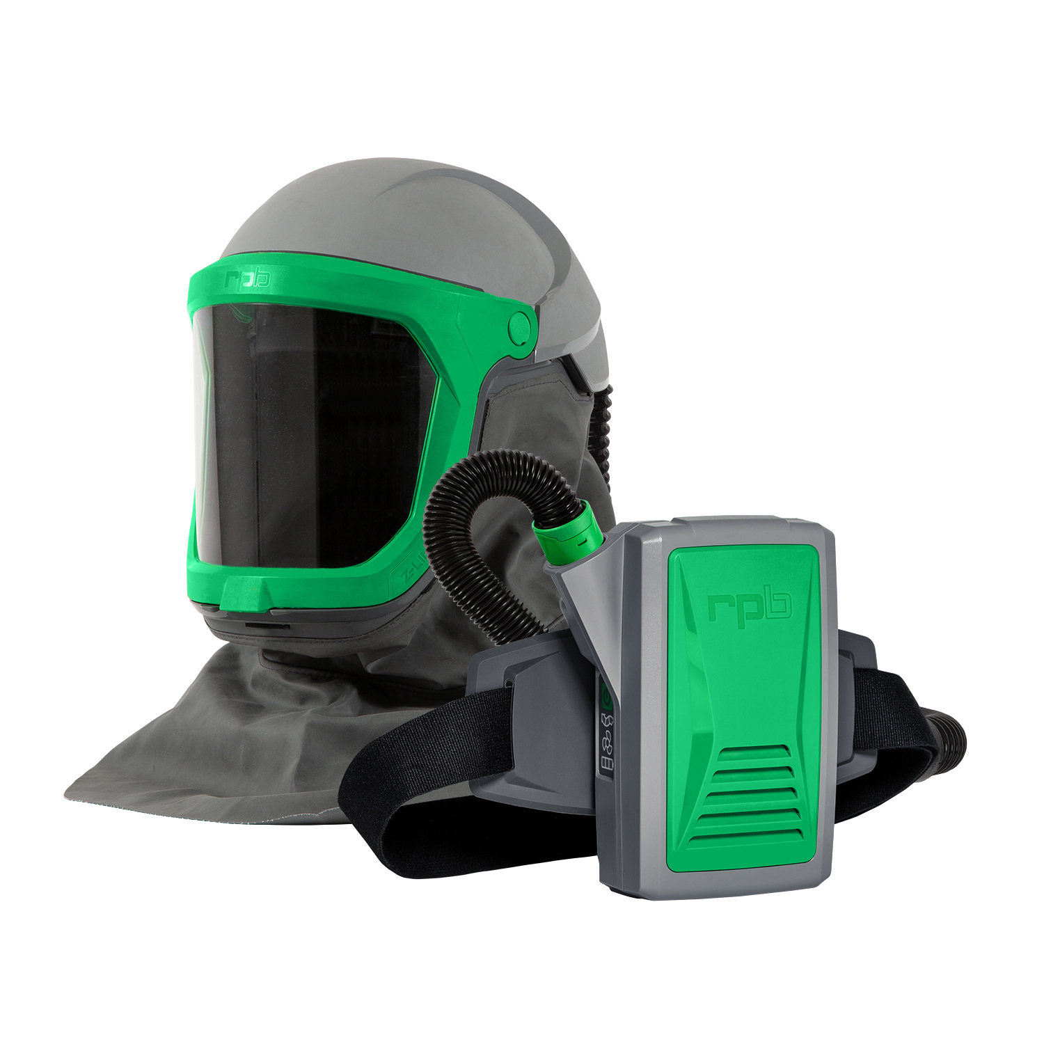 RPB® Z-Link Respirator - With Zytec® FR Shoulder Cape, PX5® PAPR, Safety Lens, and PAPR Breathing Tube