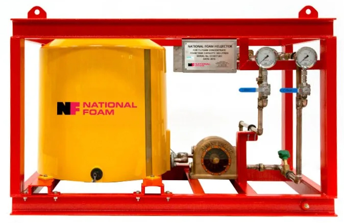 National Foam around-the-pump foam proportioning system for fixed fire suppression applications. 