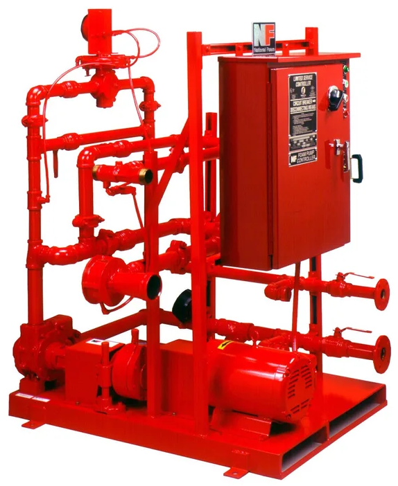 National Foam balanced pressure foam proportioning skid for fixed foam fire suppression systems 