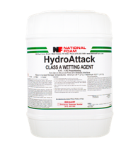 Agent mouillant National Foam HydroAttack® de classe A pour une extinction plus efficace des incendies de matières combustibles ordinaires