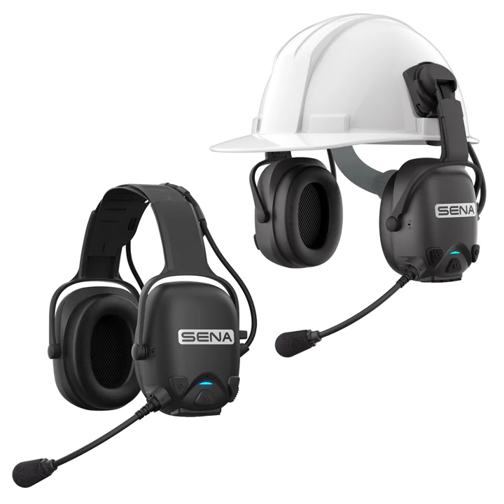 over-the-head earmuffs with a noise reduction rating of 28 dB