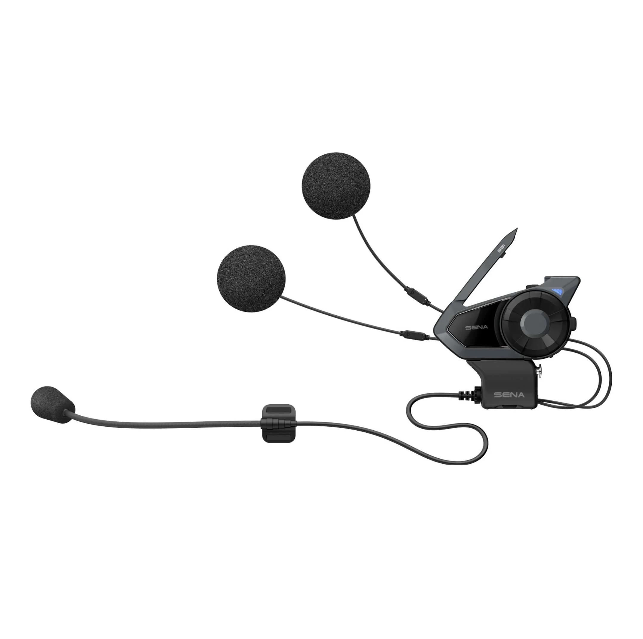 Offers instant Mesh connectivity within a 1-mile range and auto-reconnect functionality for uninterrupted communication. The 33i is the industrial version of the 30K, fit for an industrial helmet with a longer boom microphone.