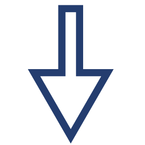 arrow pointing down in blue