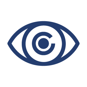 eye in blue