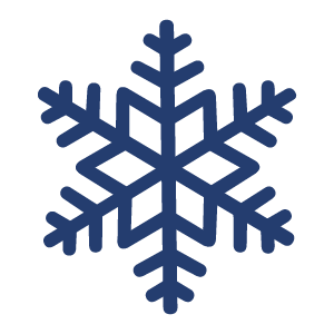 Flocon de neige bleu