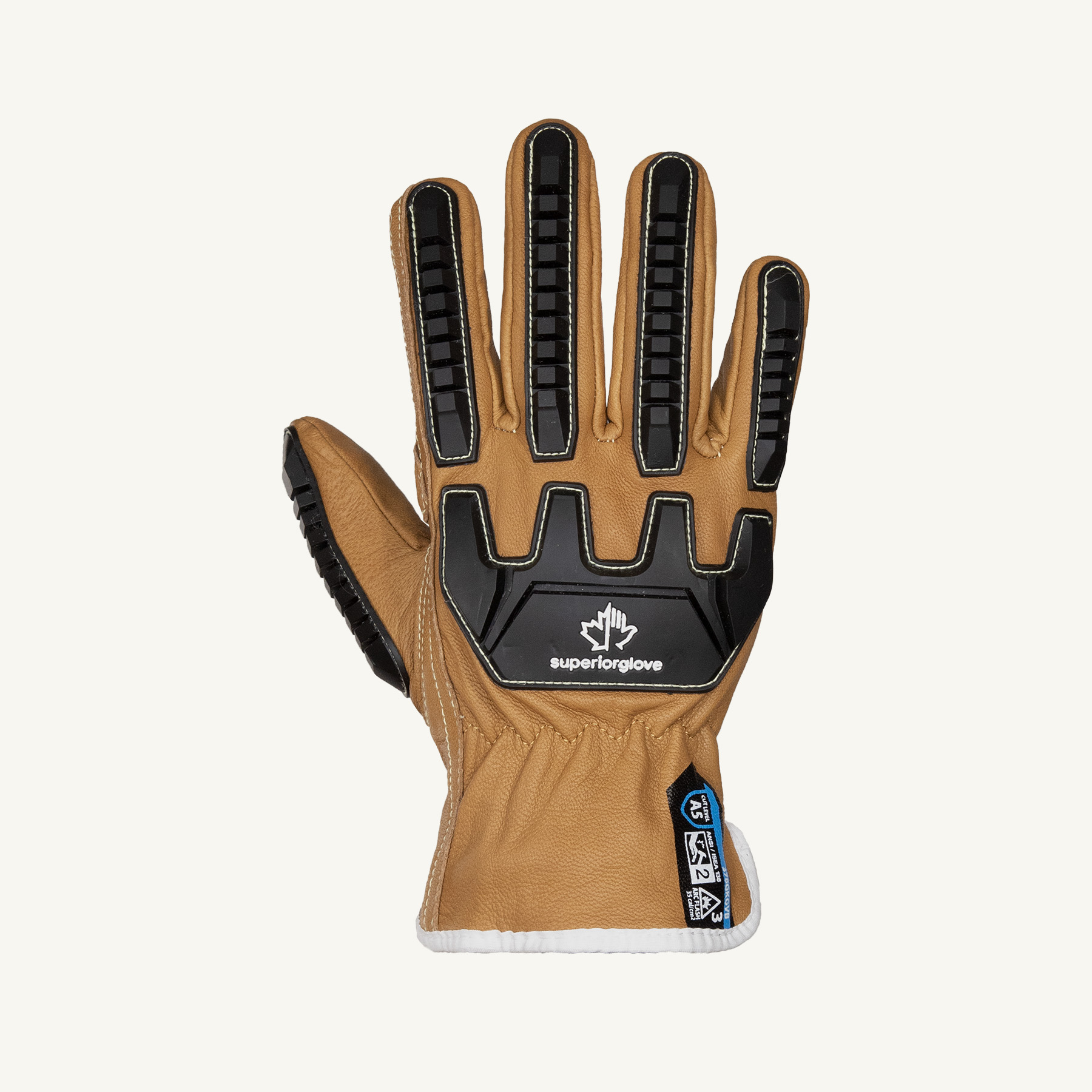 Gants de conducteur Endura® 378gkgvbxs, xs, goatskin™, niveau de résistance à la coupure ansi : a5