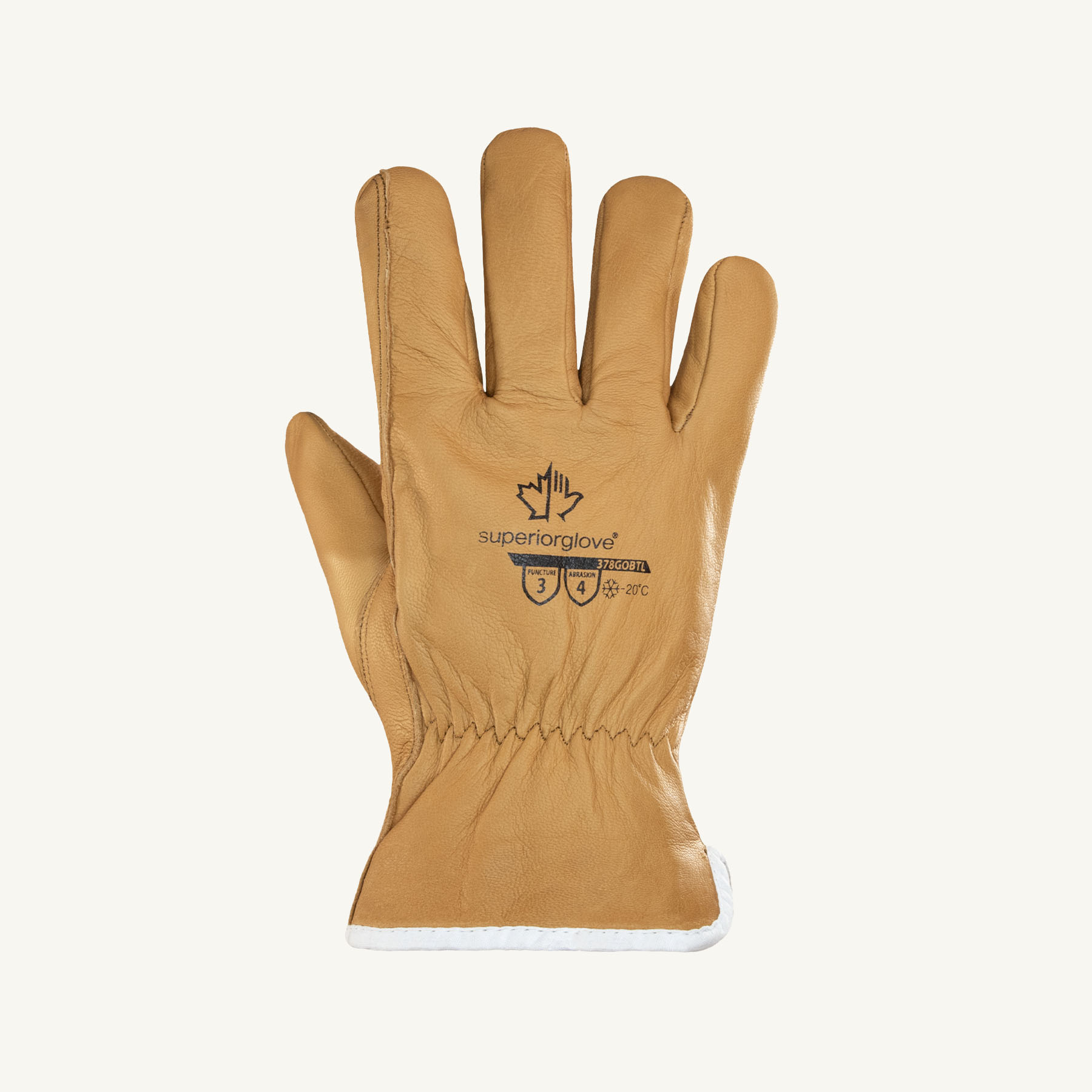 Endura® 378GOBTLS General Purpose Gloves, Drivers, S, Grain Goatskin Leather, Resists: Oil and Stain, 3M™ Thinsulate™ Lining